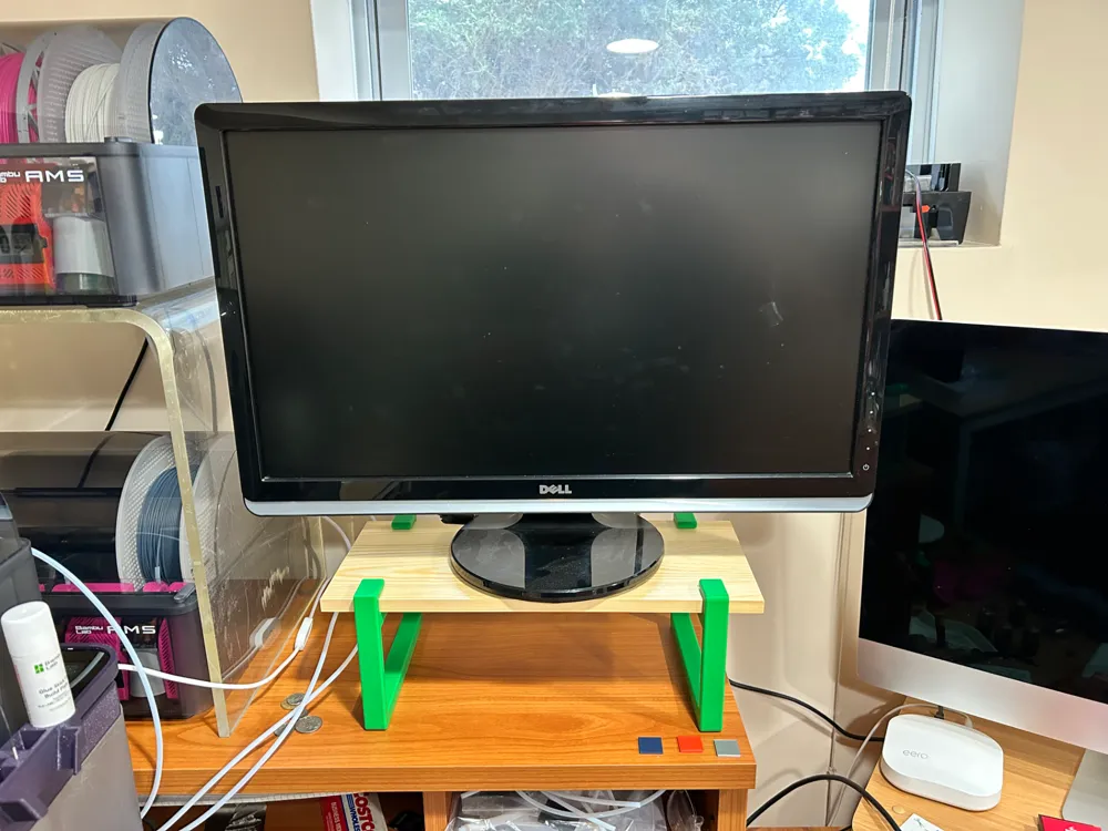 Computer Desktop Se Creen Legs Monitor Riser / Shelf Legs - Free 3D Print Model - MakerWorld