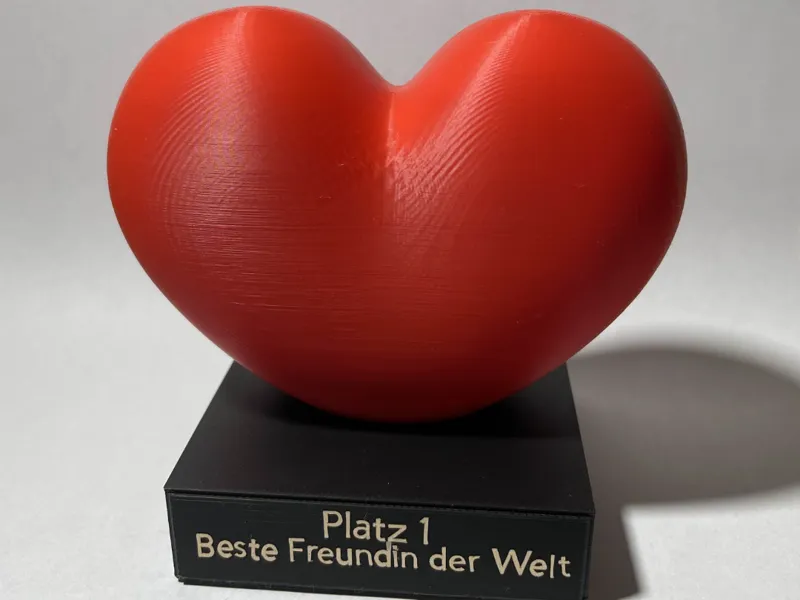 Heart Trophy – Best Girlfriend in the World 