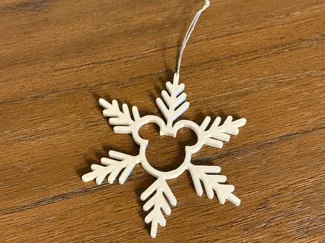 Snowflake Mickey Ornament