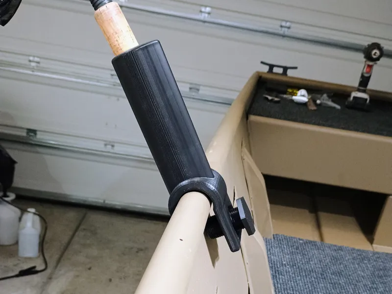Clamp on Jon Boat Rod Holder