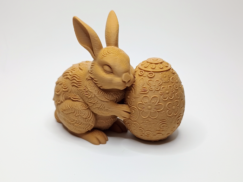 Kuschel Hase mit Blumen Ei Geheimnis