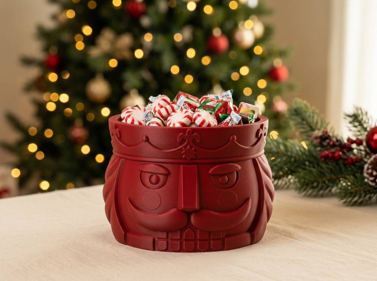 Nutcracker Christmas Candy Bowl – 3 Sizes - 1
