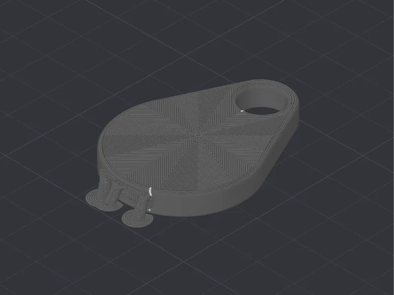 Key chain made out of a 32mm paper clip/holder