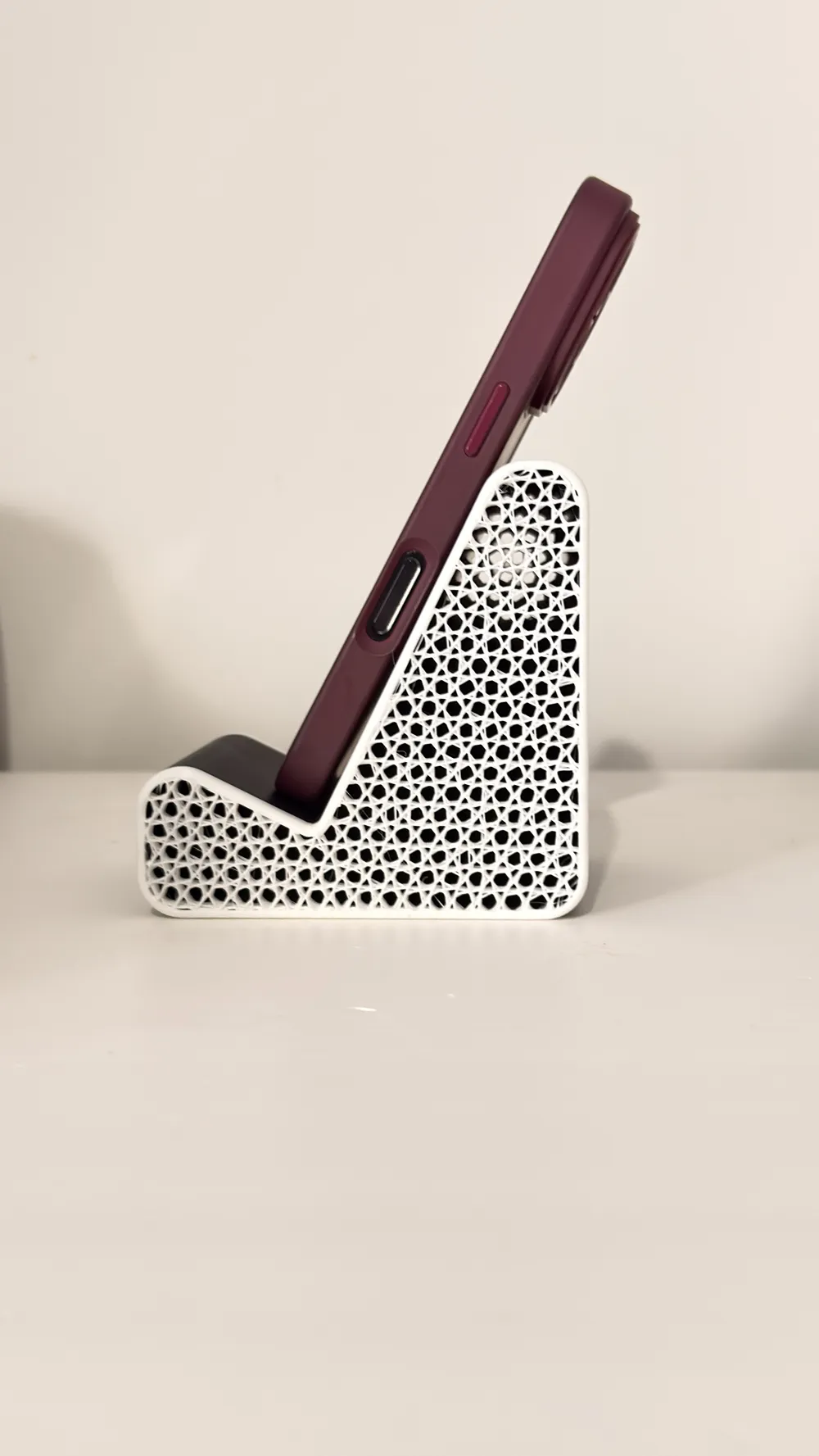 Phone Stand Pattern Customisable Phone Stand – Pattern-Based Design - Free 3D Print Model ...