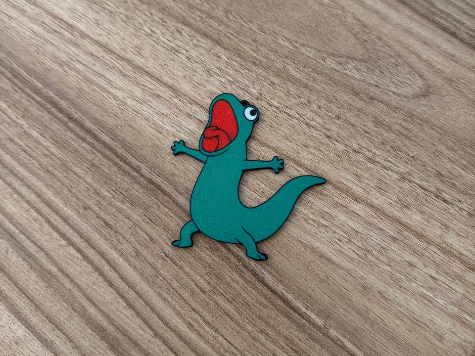 Tom Lizard scream Hoppers Movie keychain