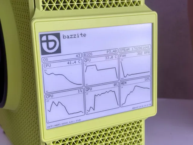 ITX კორპუსის e-ink წინა პანელი