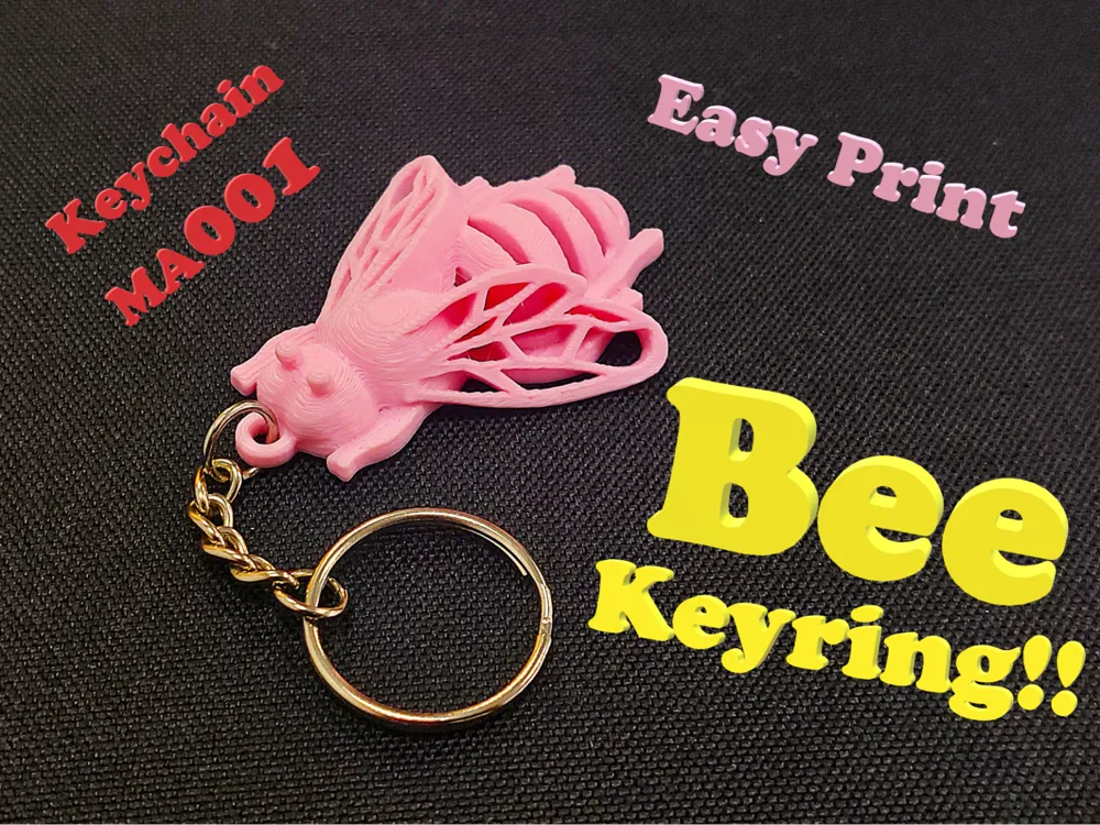 Bee Keyring by Freddie Bishop MakerWorld: Download Free 3D Models