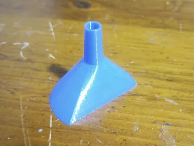 small funnel with a flat side