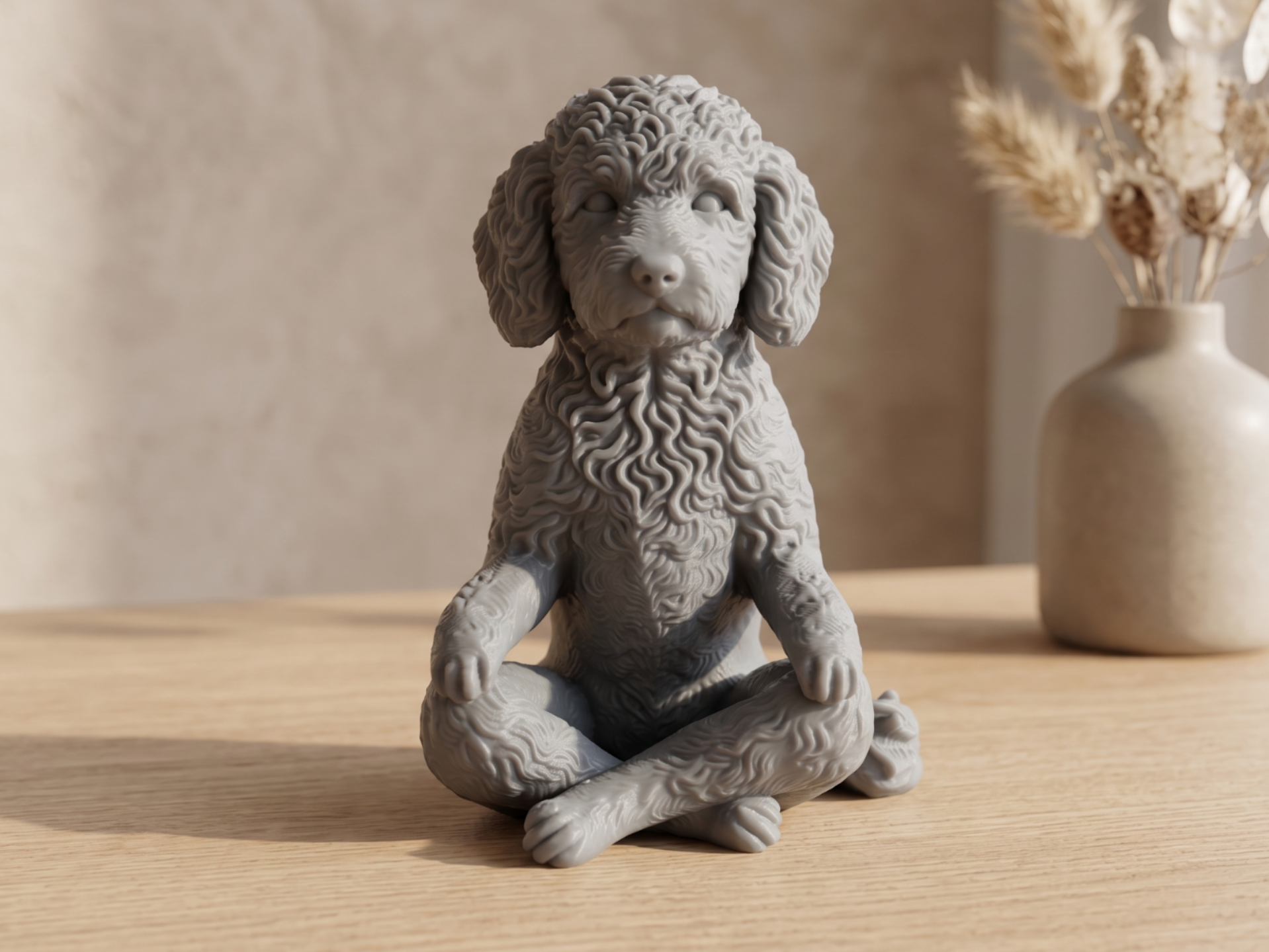 Meditating Mini Goldendoodle - Zen Yoga Dog 