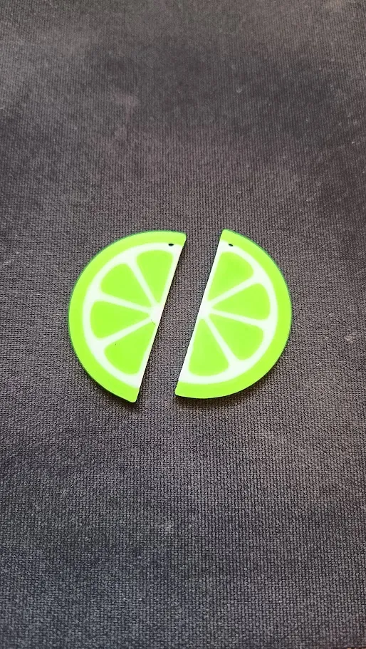 Lemon earrings view 2