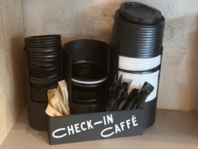 Coffee cup lid organizer - 3 lid sizes