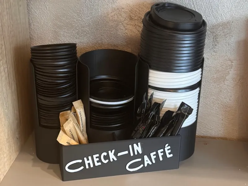 Coffee cup lid organizer - 3 lid sizes