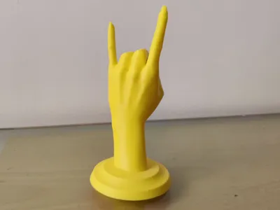 Female hand horn