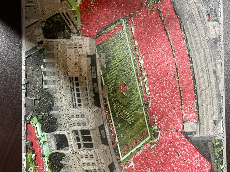 Nebraska Memorial Stadium Filament Painting