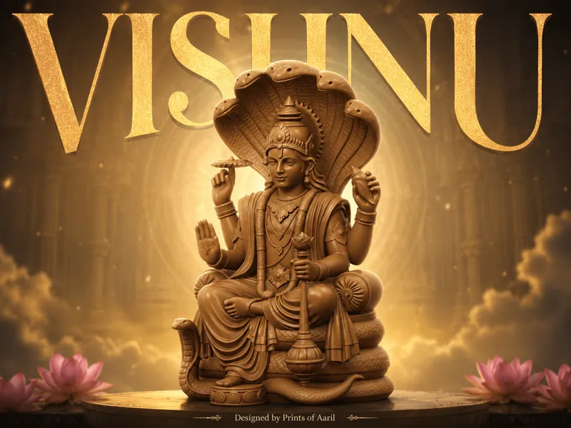 Divine Lord Vishnu with Sheshnag
