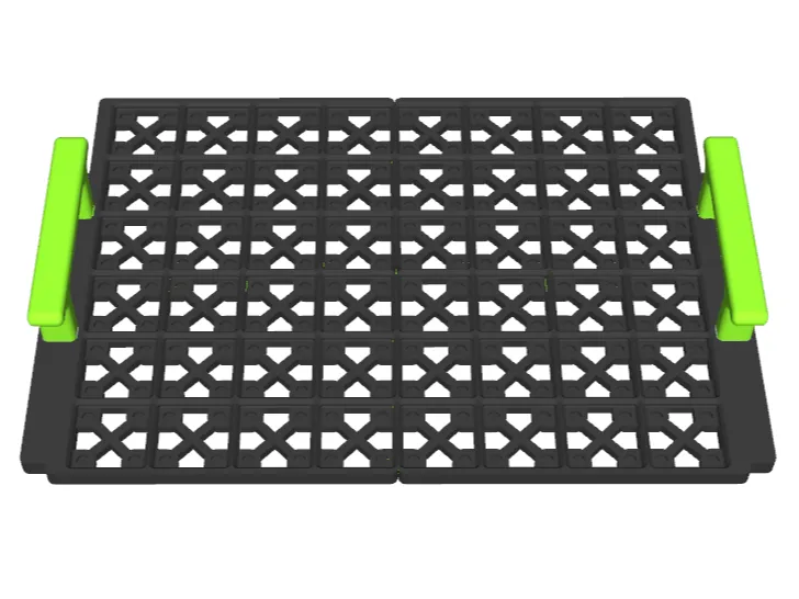 Gridfinity Makpac stackable tray (magnetic) V2