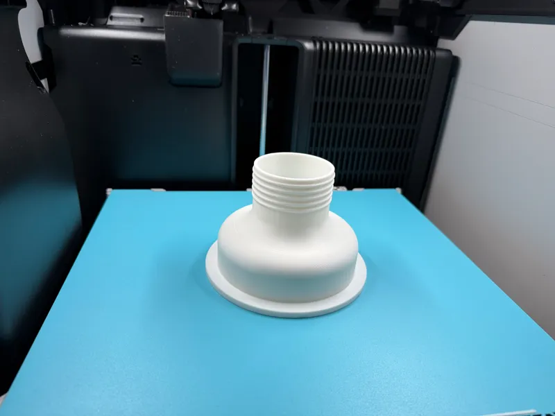Printer Exhaust 2.5 inch duct to 4 inch vent.