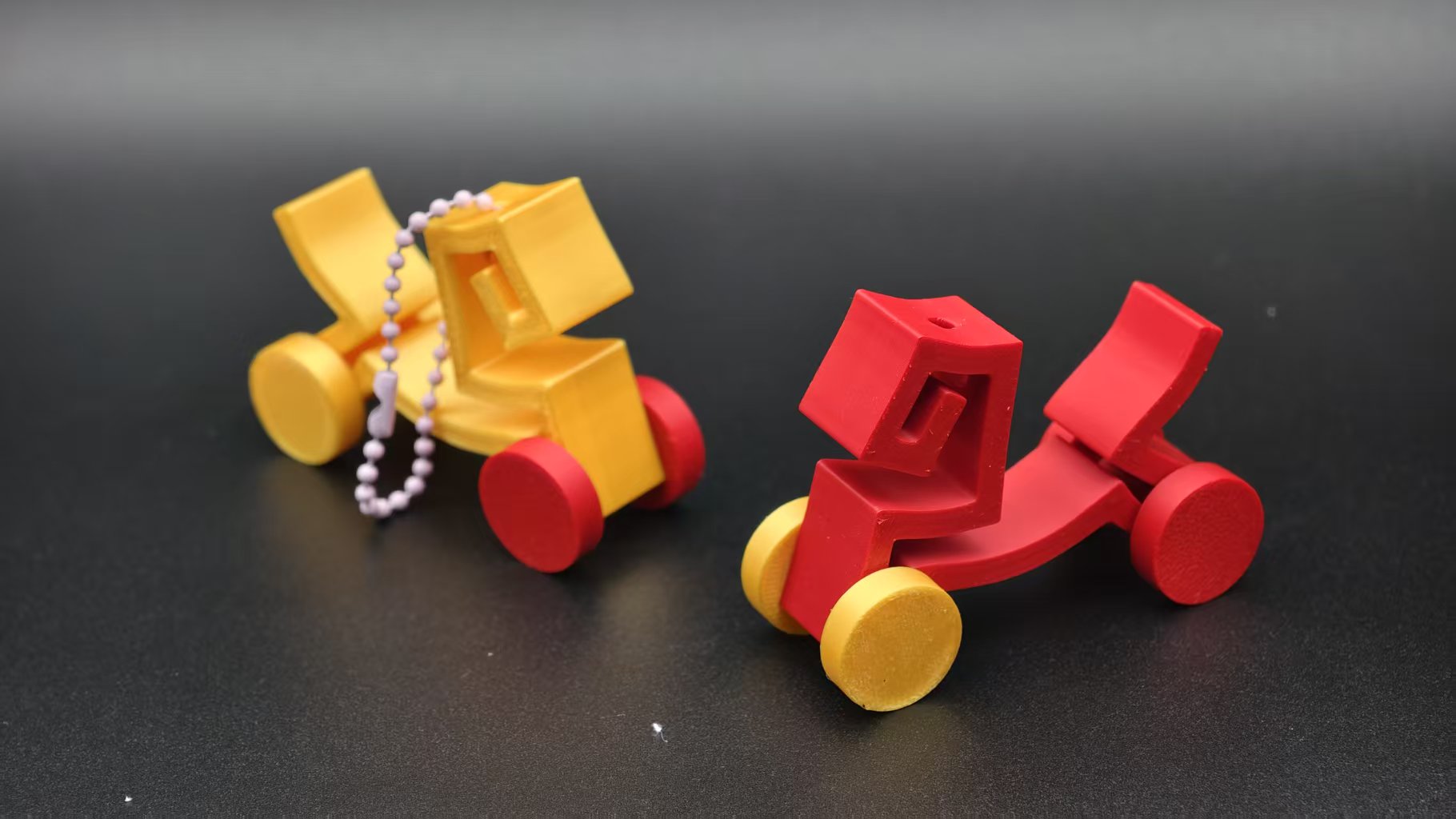 Miniatura 2 do modelo 3D 马年logo三轮车/四轮车，只需要40分钟打印