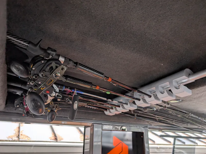 Fishing rod holder for Stabicraft cabin