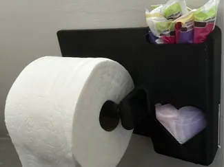 Toilet Paper Holder Menstrual Product Storage