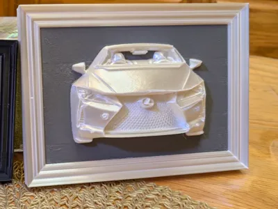 LC500 relief sculpture front
