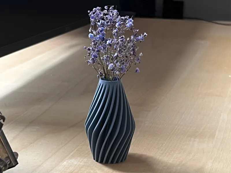 Fluted Spiral Vase