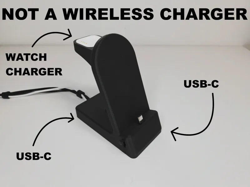 NOT A WIRELESS CHARGER 3‑in‑1 dock (no magsafe)