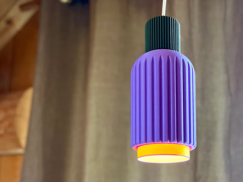 Colorblock Pendant Lampshade
