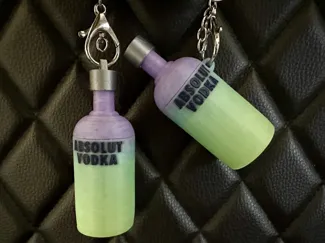 Absolut Vodka Bottle Keychain Capsule