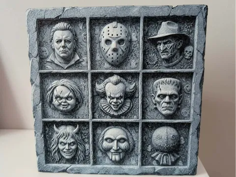 Cuadro decorativo en 3D: Tiled horrors - Slate style hueforge — referencia de MakerWorld