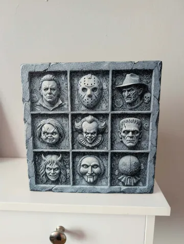 Cuadro decorativo en 3D: Tiled horrors - Slate style hueforge — vista de referencia 3