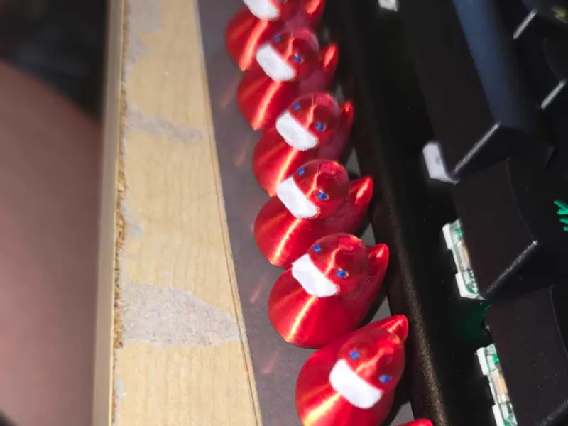 Ducks in Red