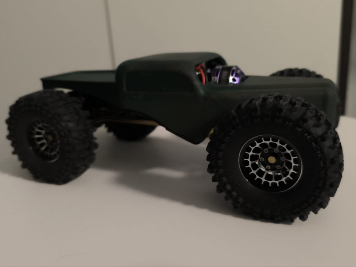 SCX24 Pickup Body  geshopt und beschnitten