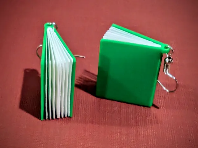 Book Earrings