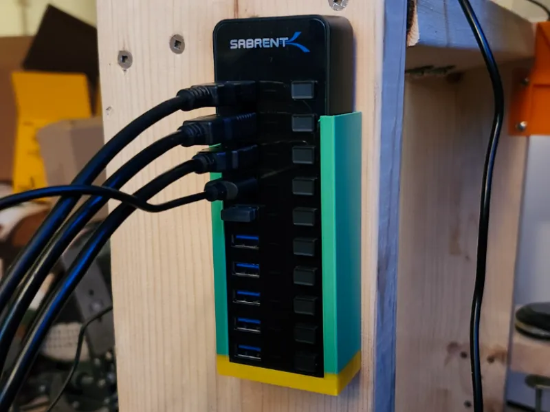 Sabrent 10 port usb hub holder for simrig