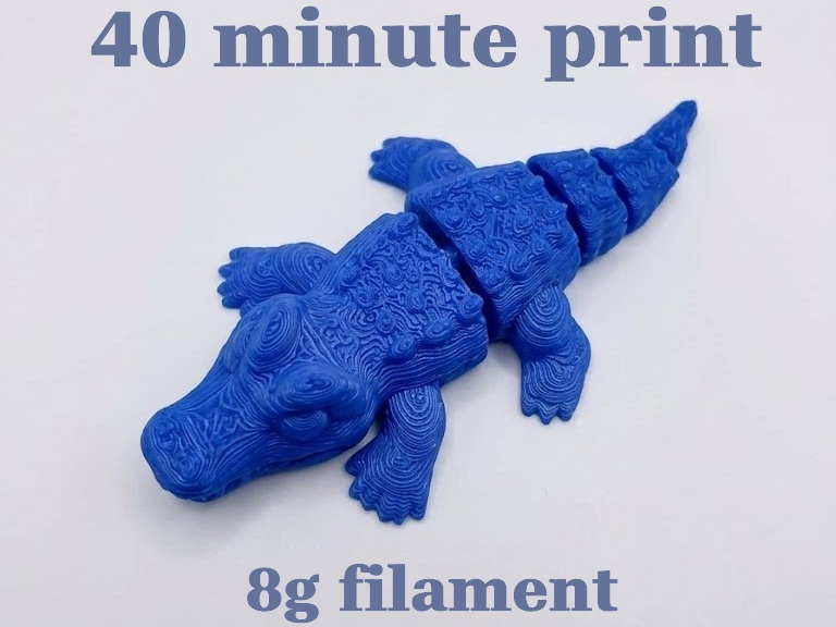mini articulated crocodile