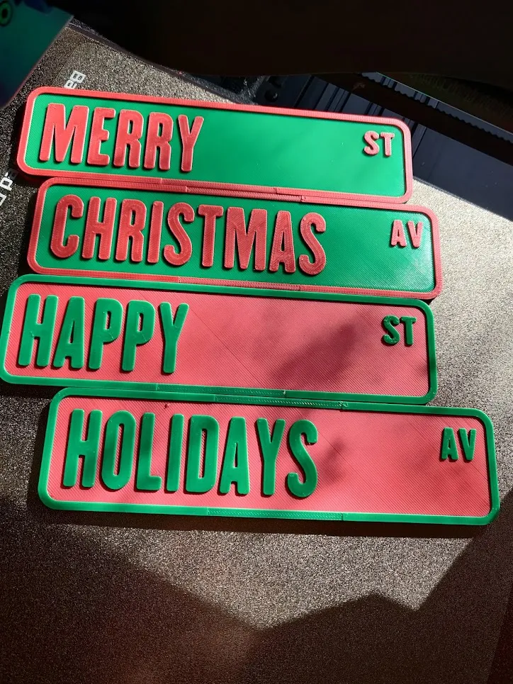 Holiday Street Signs, No AMS required!