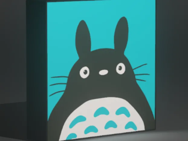 Totoro Fanart LightBox Customizable 