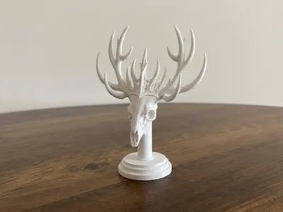 Forest King Skull with Antler - Fantasy Model