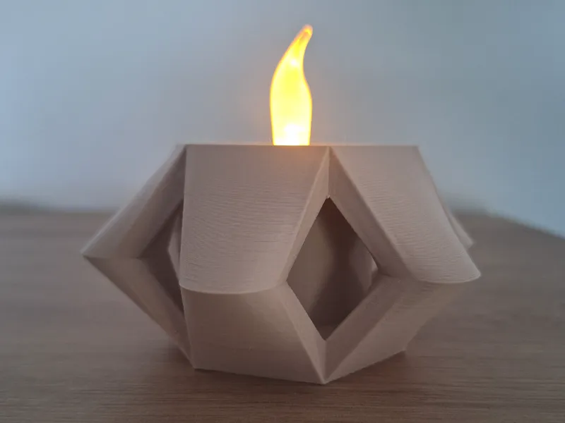 Bougeoir design 5 piliers