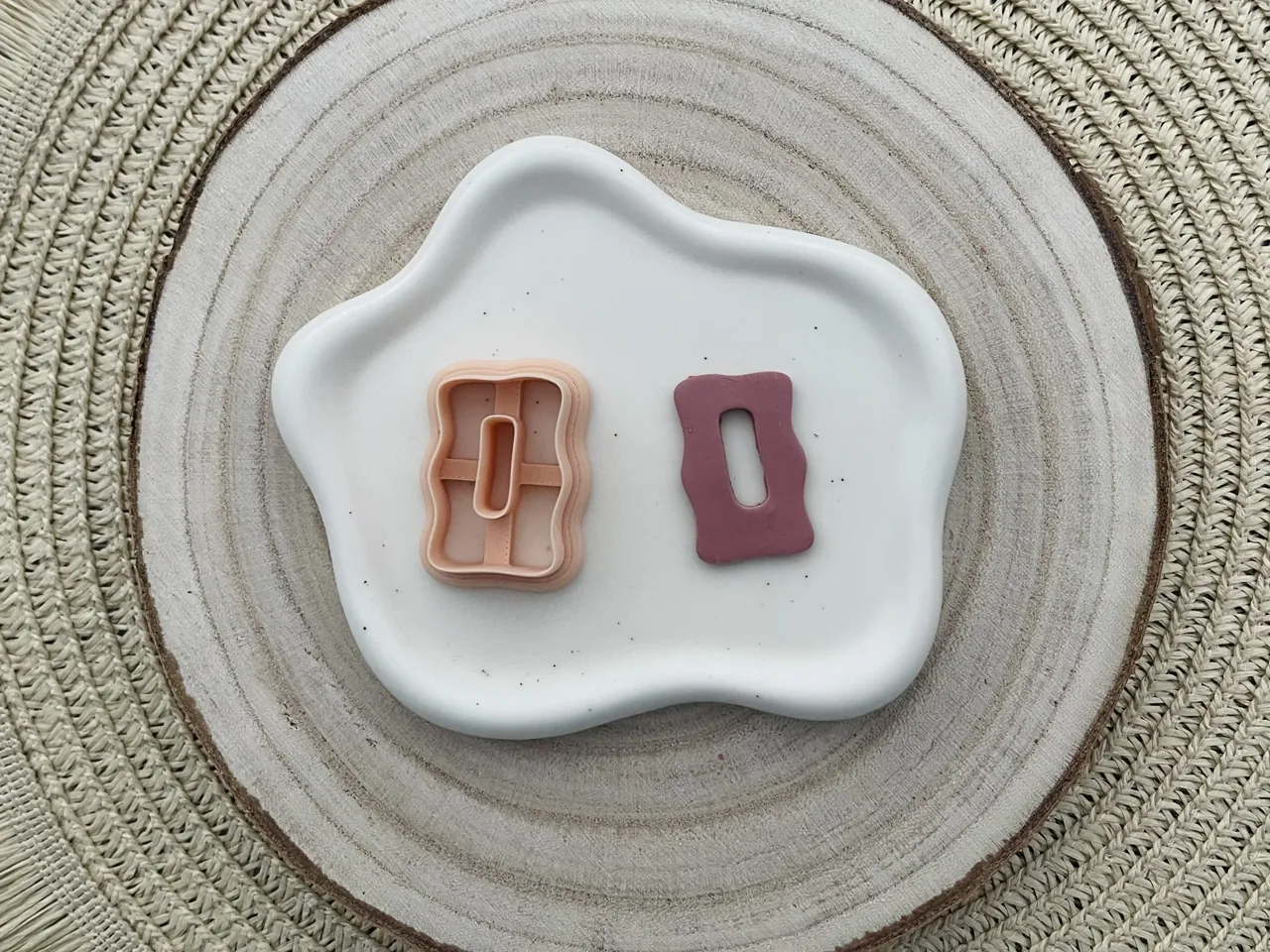 Geometric Polymer Clay Earrings Cutter view 3