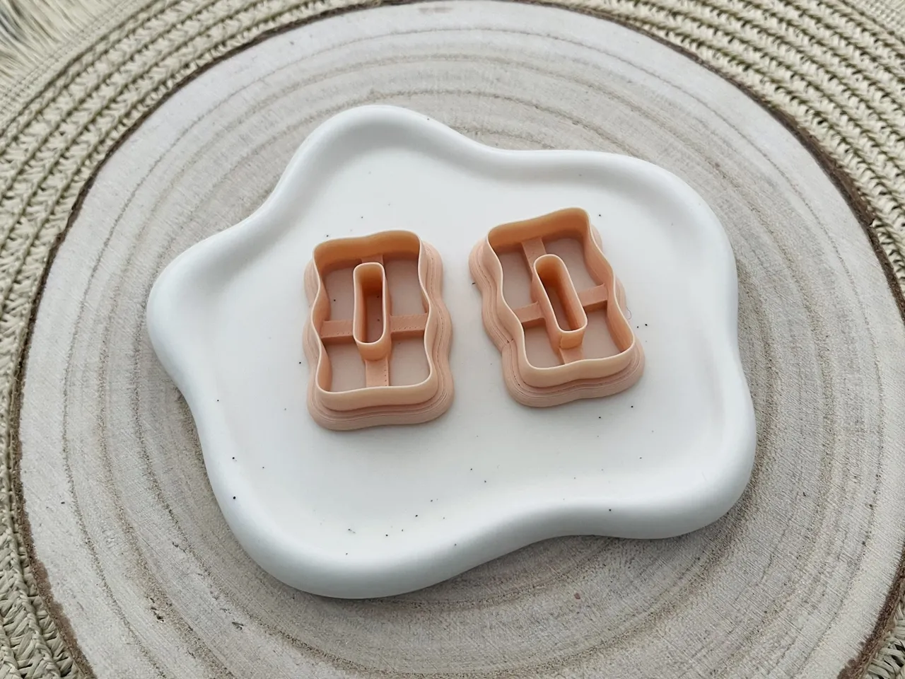 Geometric Polymer Clay Earrings Cutter view 2