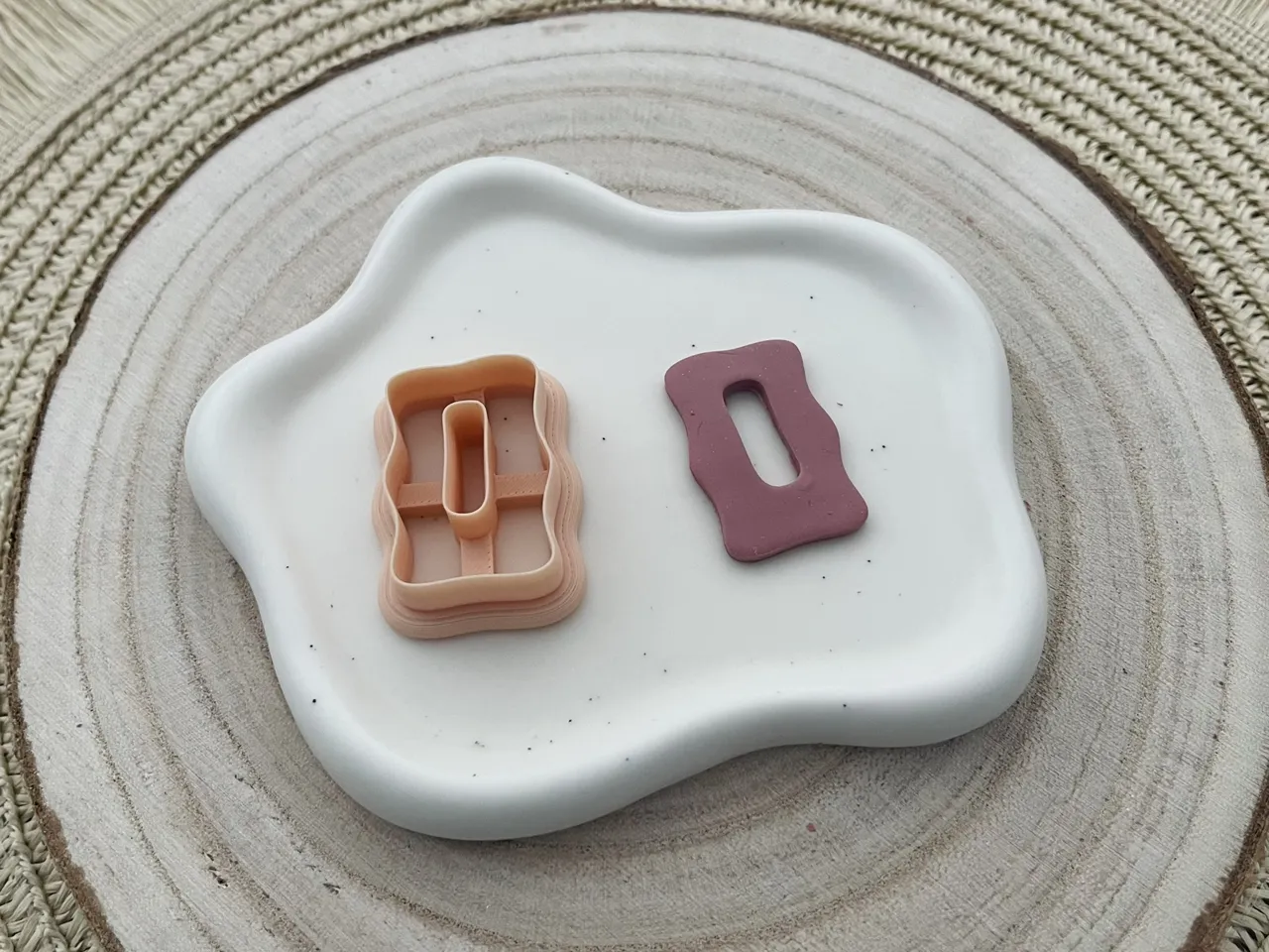 Geometric Polymer Clay Earrings Cutter view 4