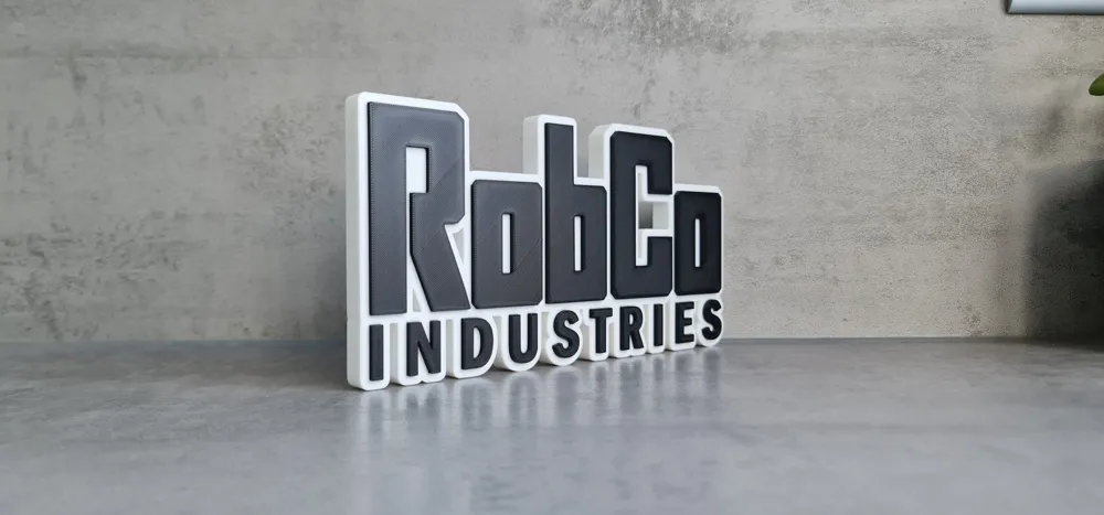 RobCo Industries Logo / Sign Fallout - Free 3D Print Model - MakerWorld