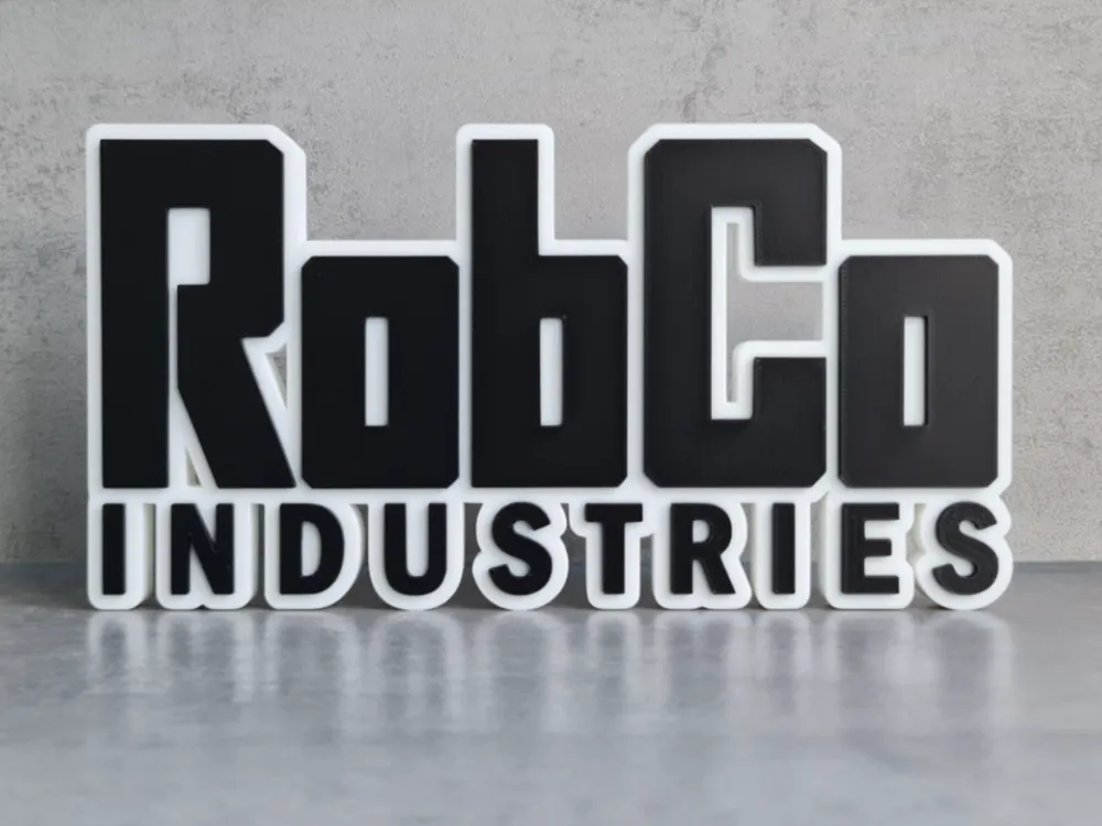 RobCo Industries Logo / Sign Fallout - Free 3D Print Model - MakerWorld