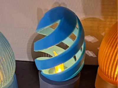Easter egg with led light 