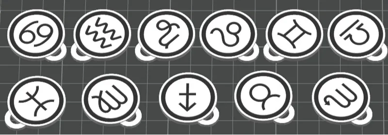 Chaveiros Signos - keychain