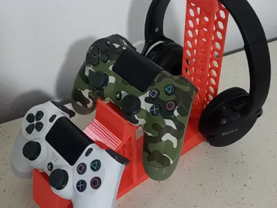 universal remote and headset holder