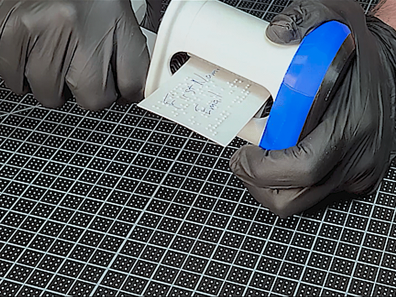 Custom Braille Card Embosser - Hand Operated