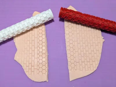 Texture Rolling Pin - Cobblestone Street Pattern
